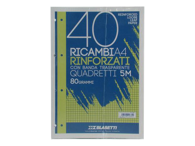 RICAMBI RINF.A4 80GR.40F 5M 2334