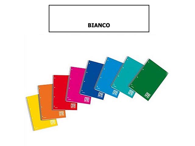 BLOCCO SPIRALATO ONE COLOR A4 BIANCO 6820