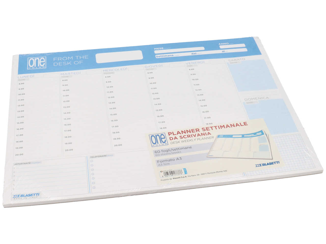 PLANNER SETTIMANALE DA SCRIVANIA 60FOGLI 7737