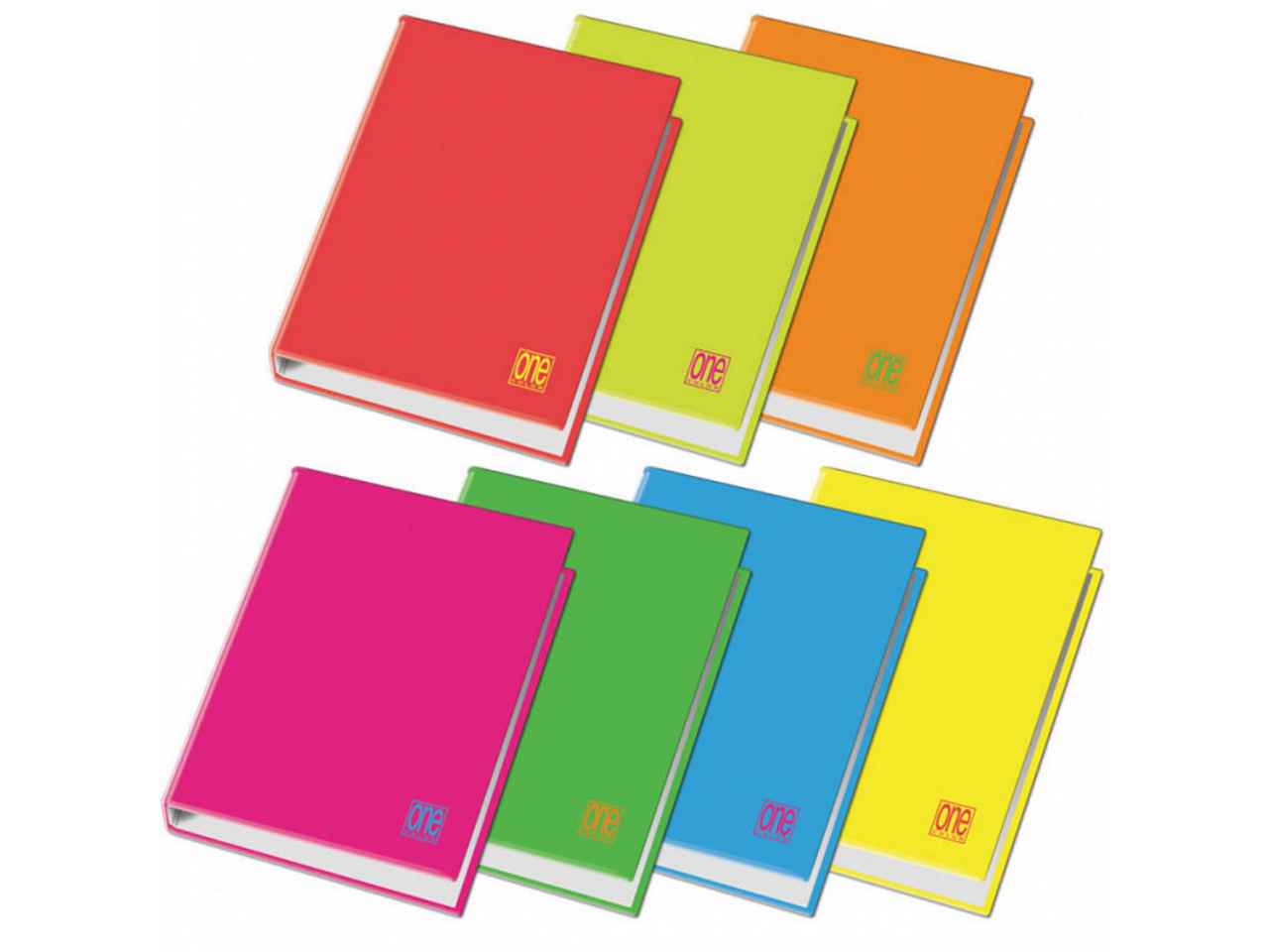 ONE COLOR COPERTINA AD ANELLI FLUO 26×32 7732
