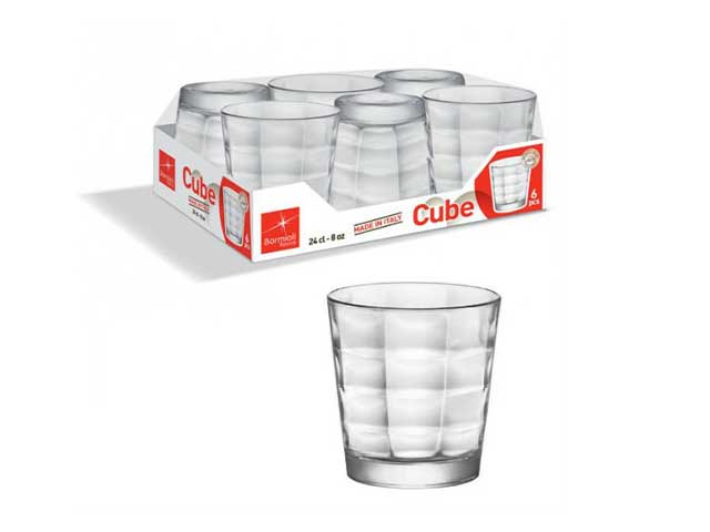CUBE BICCHIERI ACQUA 6pz 128755