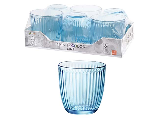 BICCHIERE LINE ACQUA BLUE.6pz 580502VNA21990