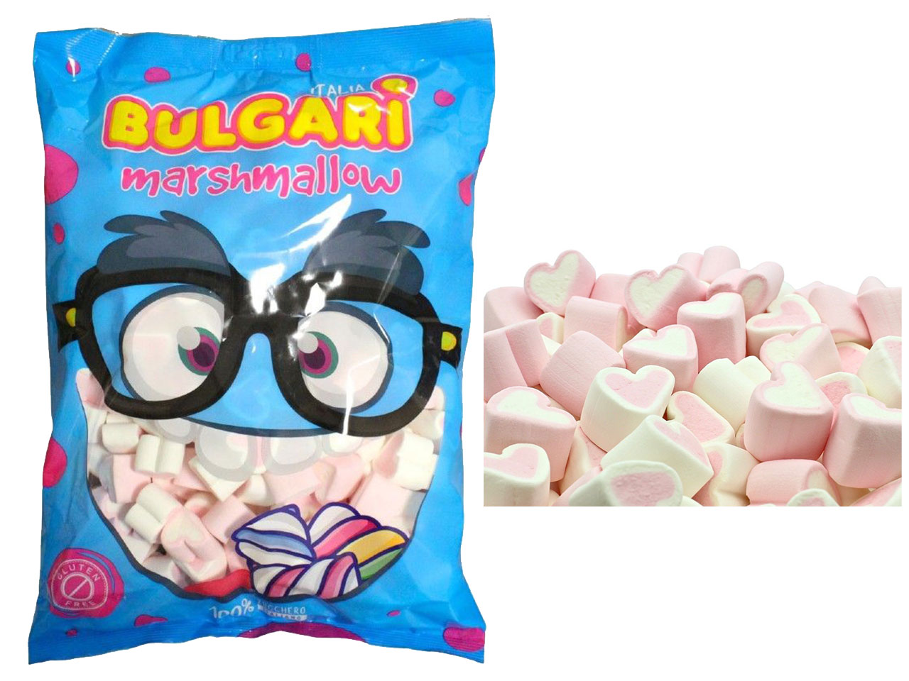 MARSHMALLOW MIX CUORI ROSA 1000G