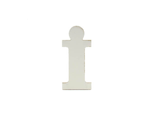 L.SHABBY LETTERA I 1.9xh10cm 1130208 L.SHABBY LETTERA I 1.9xh10cm 1130208