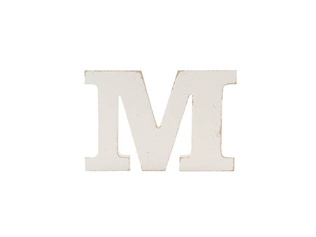 L.SHABBY LETTERA M 1.9xh10cm 1130210 L.SHABBY LETTERA M 1.9xh10cm 1130210