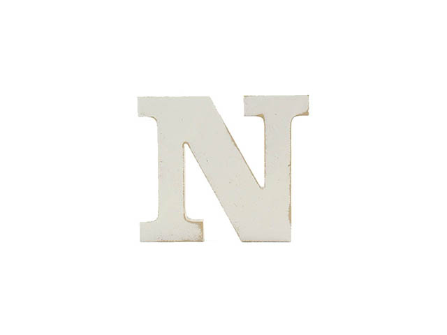 L.SHABBY LETTERA N 1.9xh10cm 1130211 L.SHABBY LETTERA N 1.9xh10cm 1130211