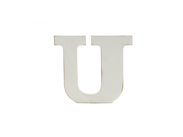 L.SHABBY LETTERA U 1.9xh10cm 1130218 L.SHABBY LETTERA U 1.9xh10cm 1130218