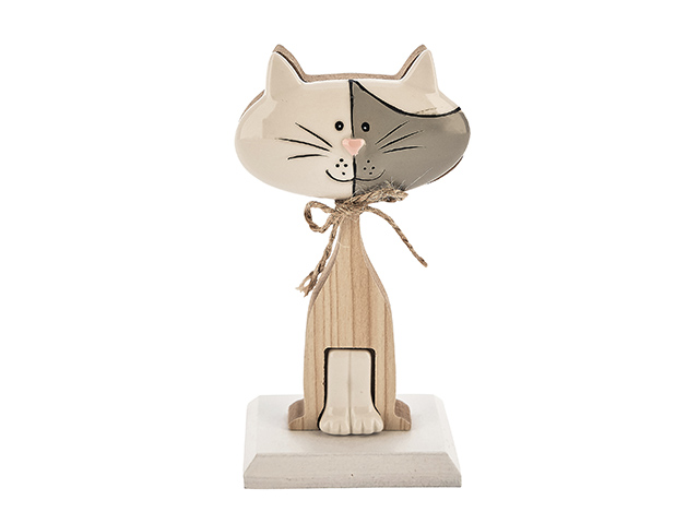 GATTINO LEGNO CERAMICA 13cm 1203002