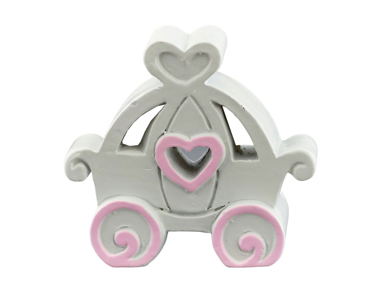 CARROZZA ROSA IN RESINA 1240270