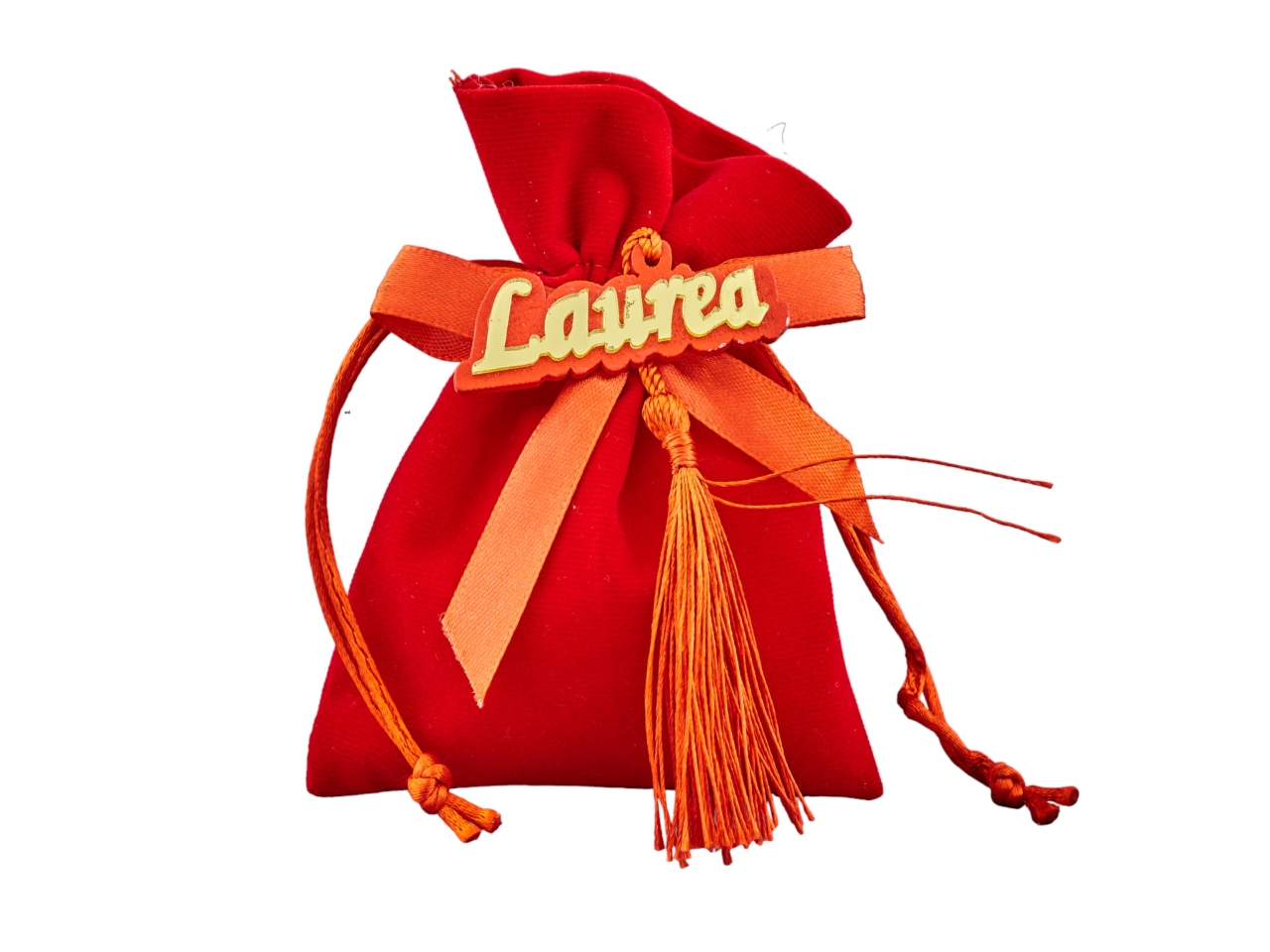 SACCHETTO ROSSO LAUREA 10X13CM 1067427