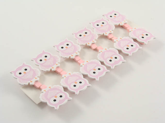 MOLLETTE GUFO ROSA 12pz 57925M