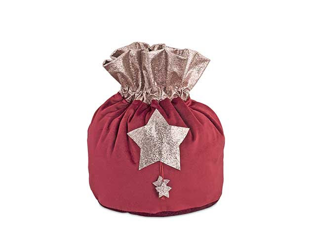 SACCHETTO BORDEAUX/GLITTER ROSA 26179M SACCHETTO BORDEAUX/GLITTER ROSA 26179M