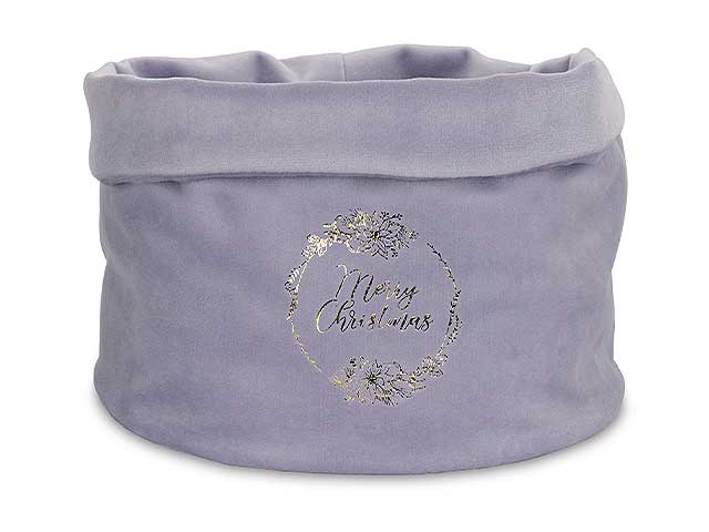 CESTINO VELL.LILLA SCRITTA ORO 20535M $