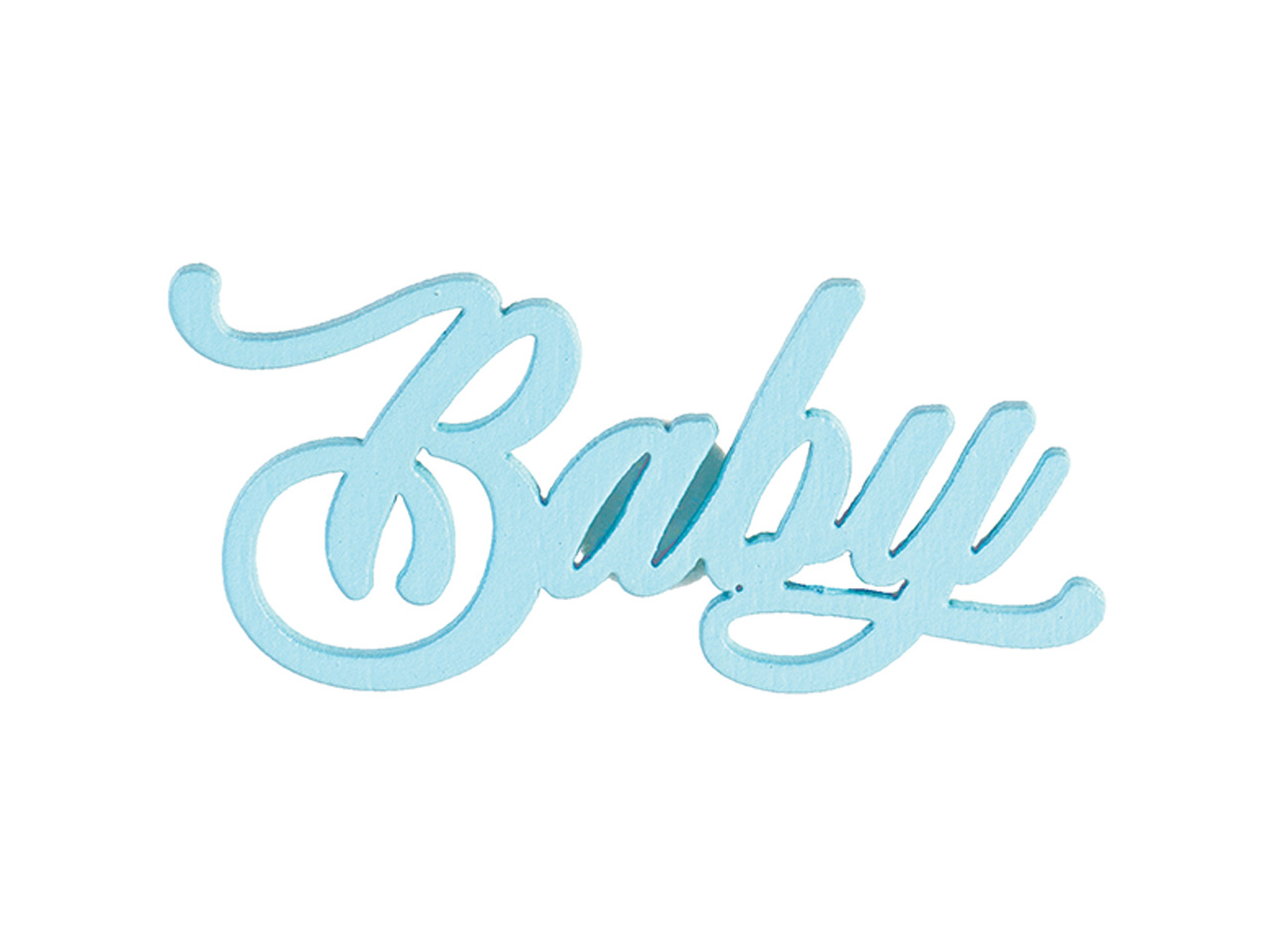 SCRITTA BABY AZZURRA CON ADESIVO 29336M SCRITTA BABY AZZURRA CON ADESIVO 29336M