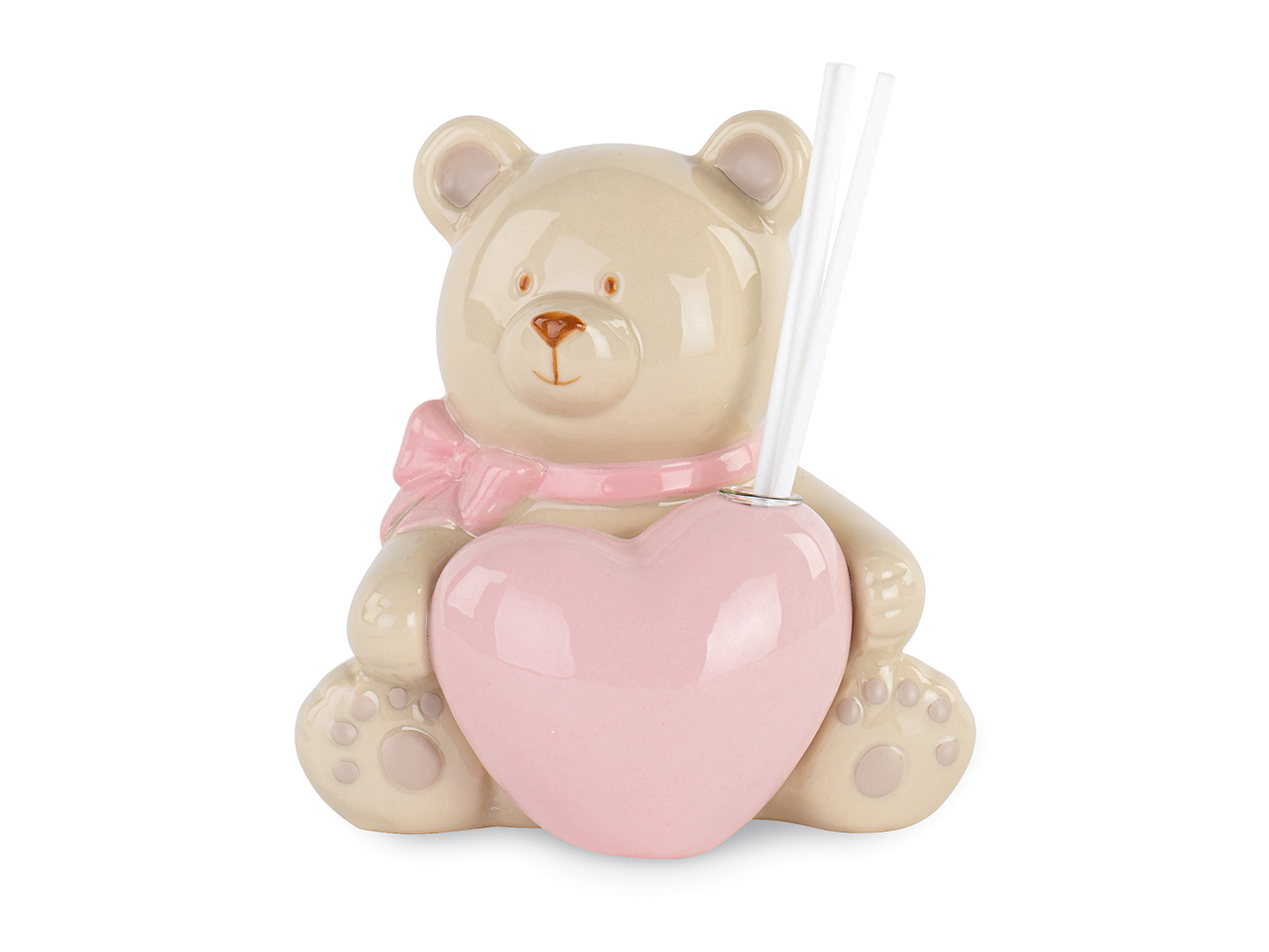 ORSETTO DIFFUSORE CON CUORE ROSA 29373M