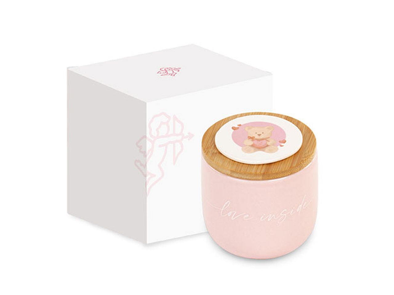 CANDELA IN BARATTOLO ROSA CON OR 29353M CANDELA IN BARATTOLO ROSA CON OR 29353M