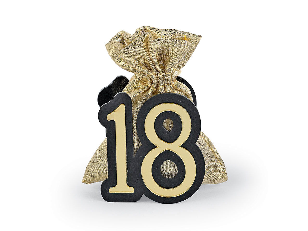 18 ORO/NERO CON SACCHETTO ORO 49283M