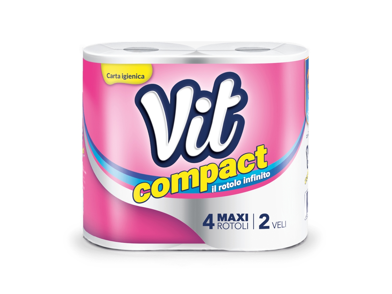 VIT CARTA IGIENICA 4 ROTOLI COMPATTA $