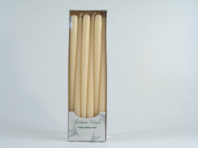 CANDELA CONICA 40 6pz AVORIO 56214.02