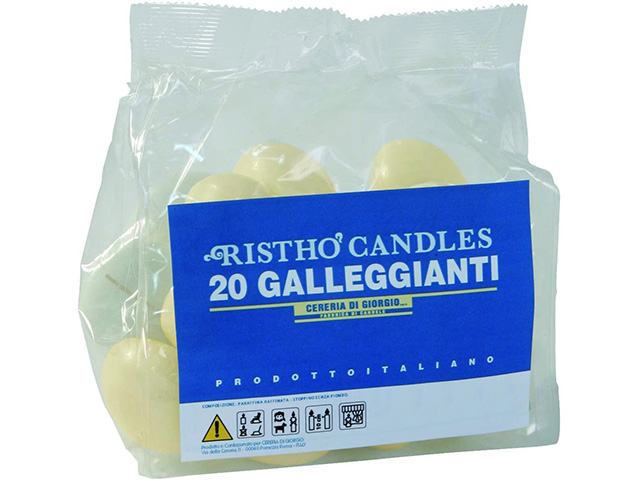 CANDELA GALLEGGIANTE 20pz AVORIO 5621102