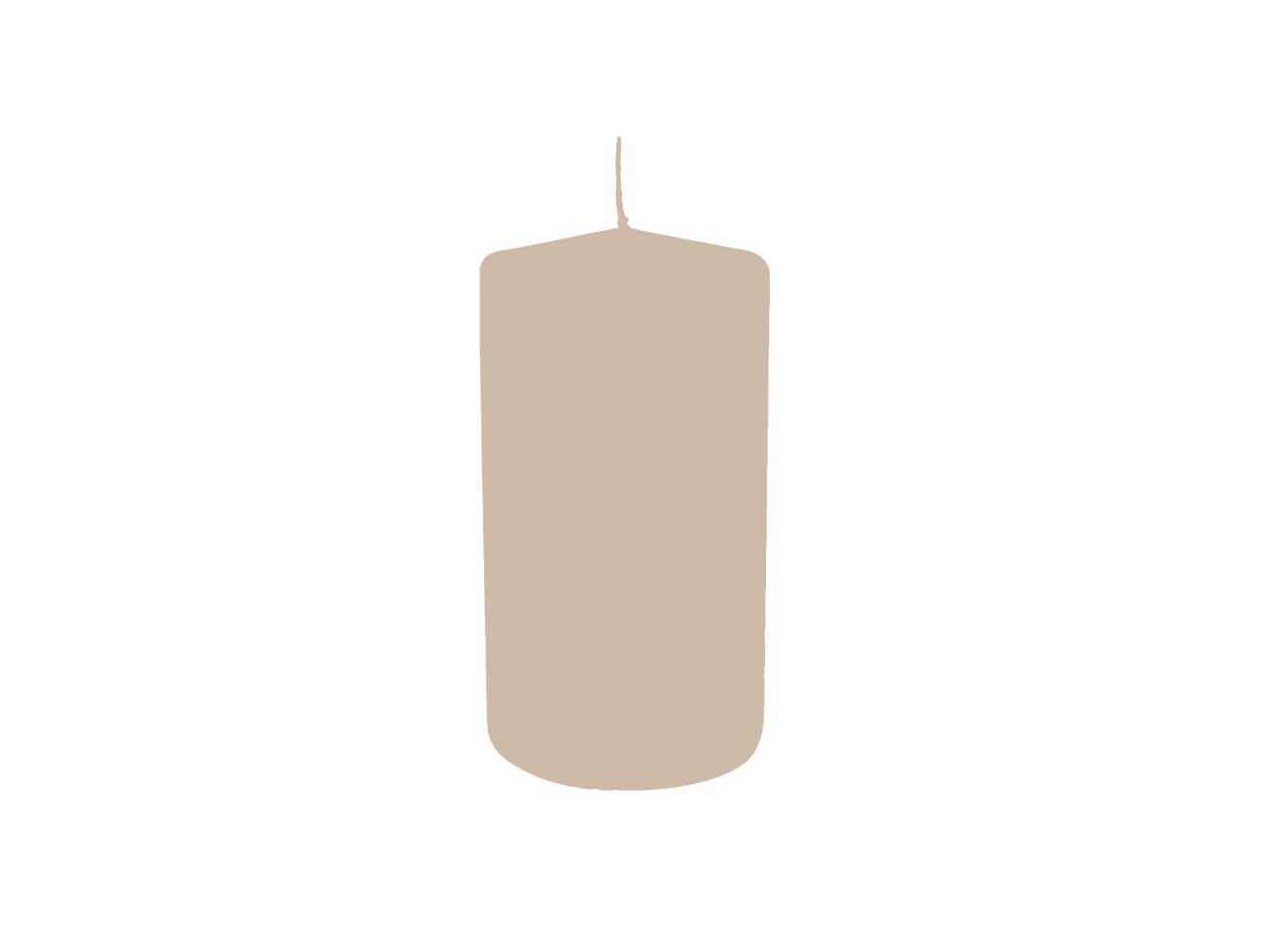 CANDELA MOCCOLO 80X15CM 2 PEZZI CIPRIA 56205