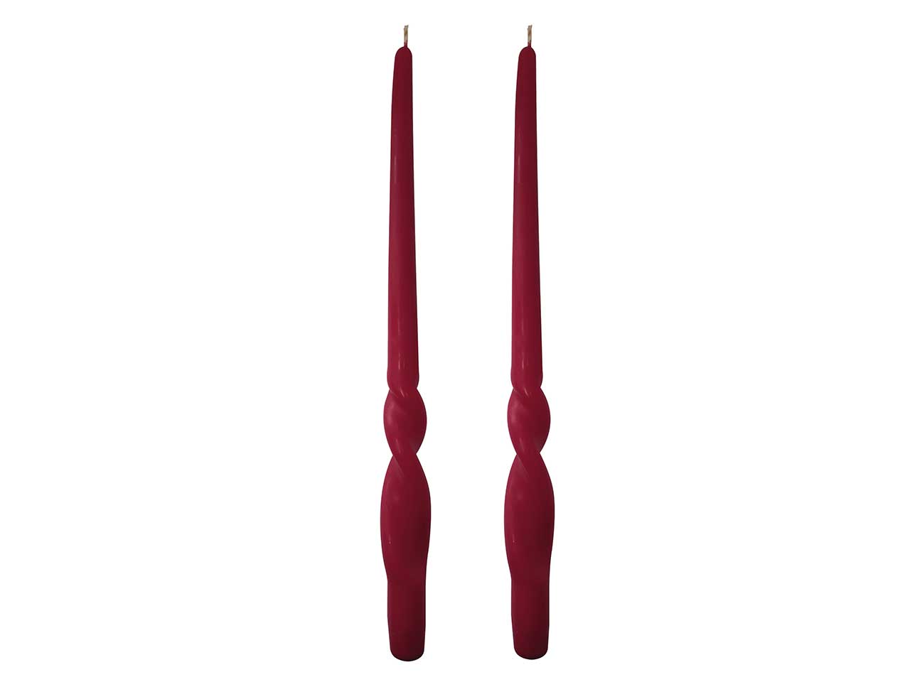 CANDELE VOLUTA BORDEAUX 2PZ30CM 3914 28