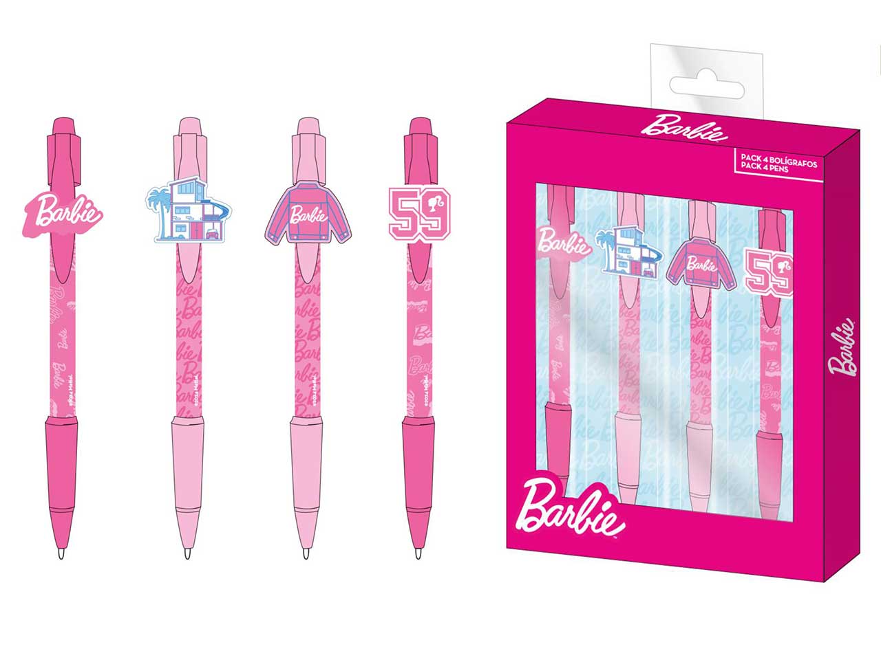 BARBIE PENNA PACK 4 PZ 2700001195