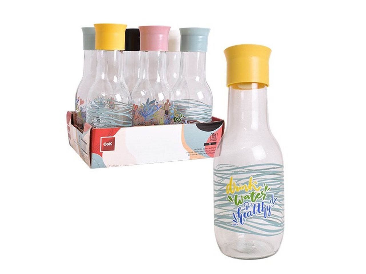 BOTTIGLIA CORF DECO MULTICOLO 148-0026