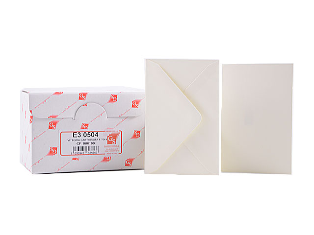 BUSTA 100pz + FOGLIO AVORIO E3 0504 BUSTA 100pz + FOGLIO AVORIO E3 0504