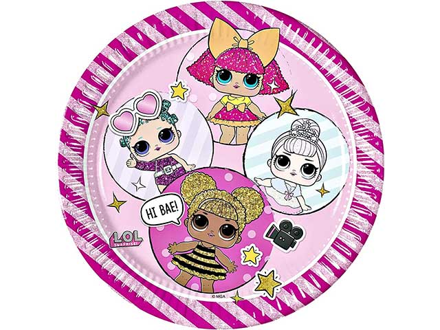 LOL SURPRISE PIATTO 23cm 8pz 33700 LOL SURPRISE PIATTO 23cm 8pz 33700
