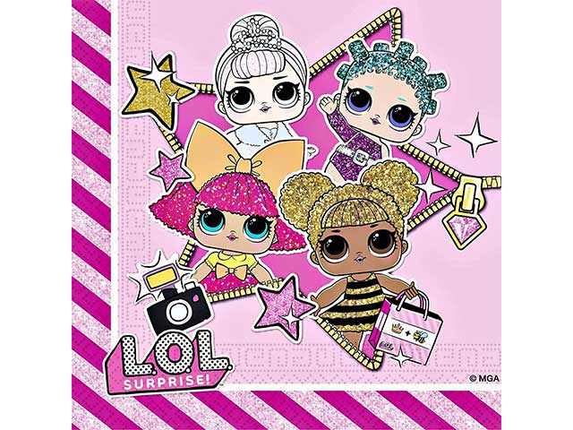 LOL TOVAGIOLI 33x33cm 20pz 33703 LOL TOVAGIOLI 33x33cm 20pz 33703