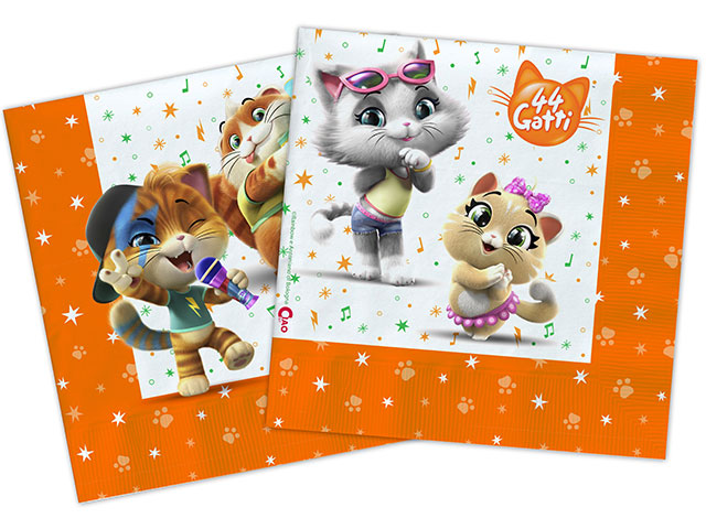 44 GATTI TOVAGLIOLI 33x33cm 20pz 33707 44 GATTI TOVAGLIOLI 33x33cm 20pz 33707