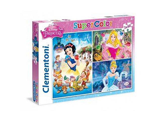 PUZZLE 3X48 DISNEY PRINCESS 25211