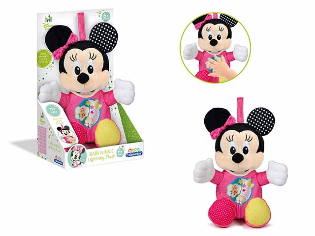BABY CLEM.DISNEY MINNIE LIGHTIN PLUSH 17207