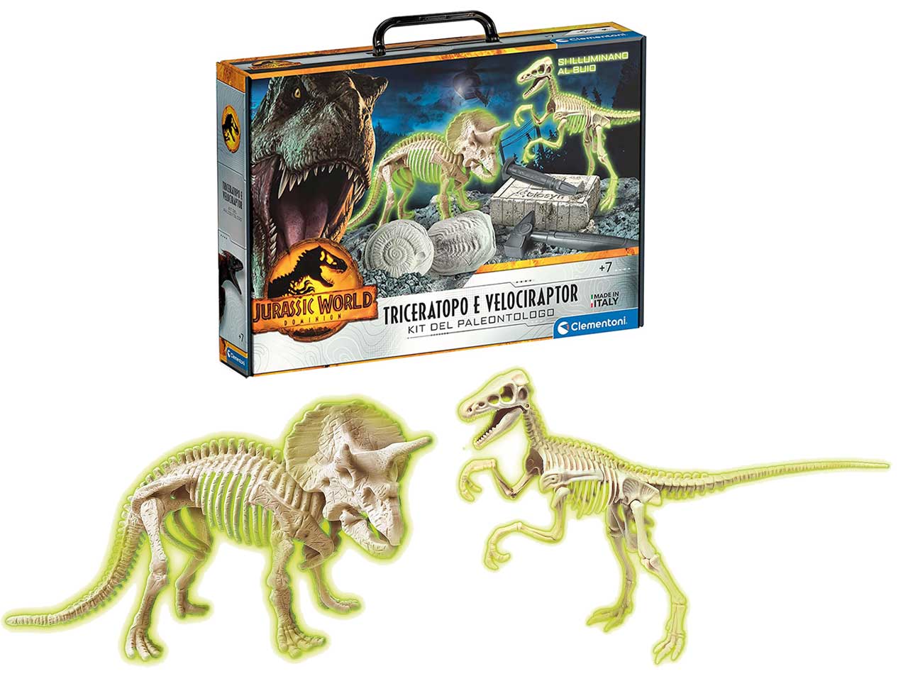 JW 3 DINO 2IN1 VELOCIRAPTOR E TRICER 19307