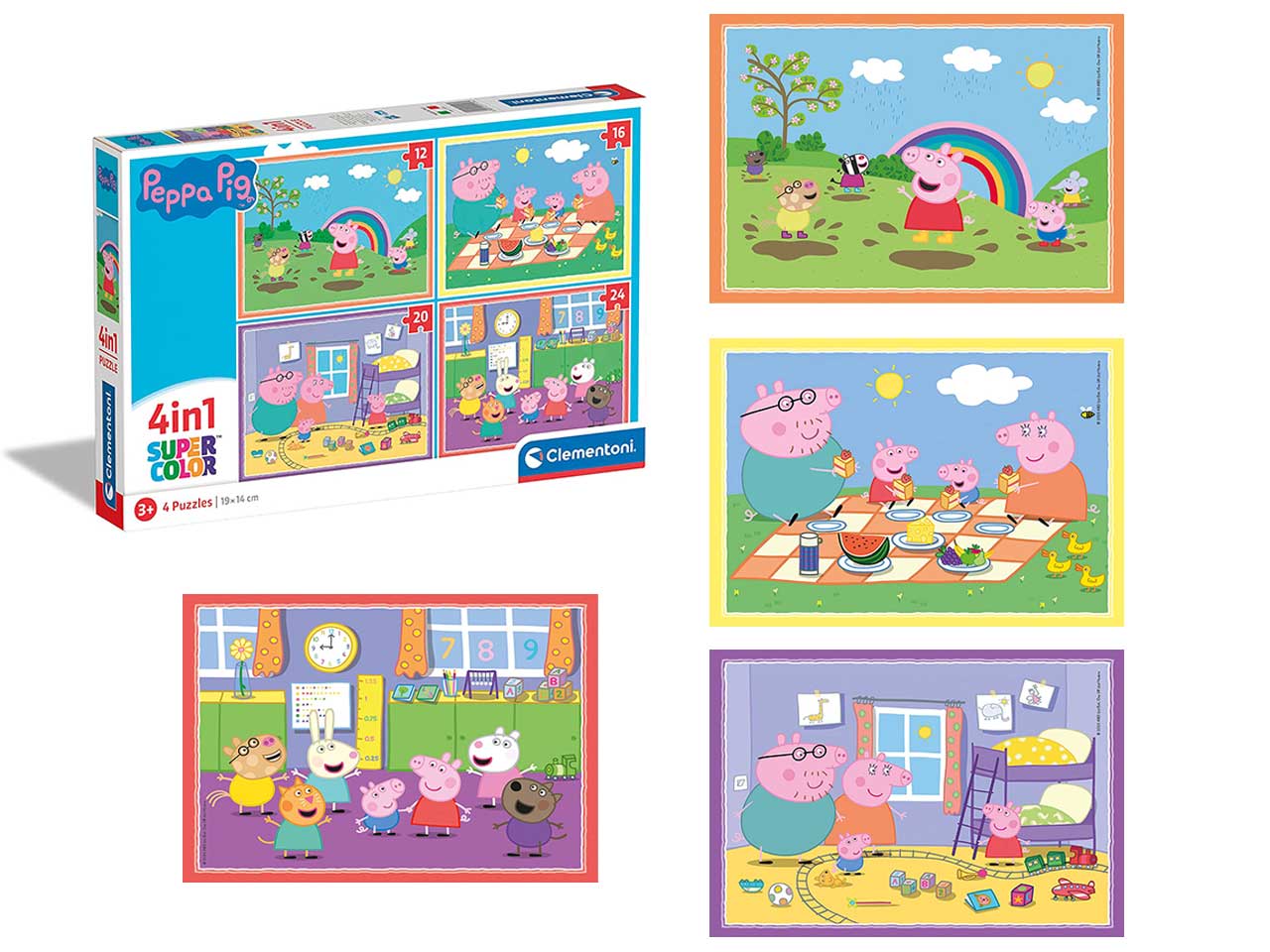 PUZZLE 4 IN 1 PEPPA PIG 21516.4