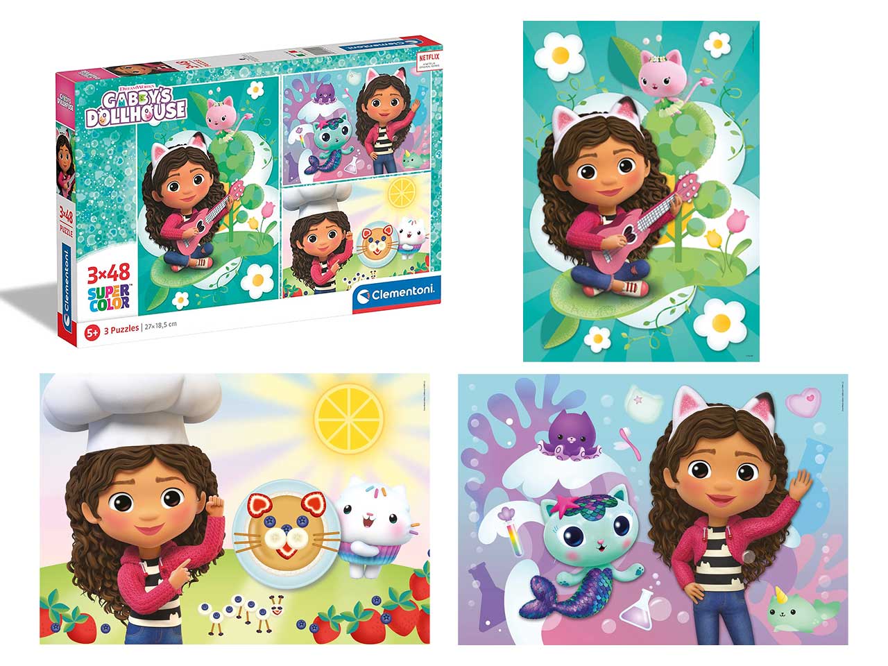 PUZZLE 3X48 GABBY’S DOLLHOUSE 25290.9