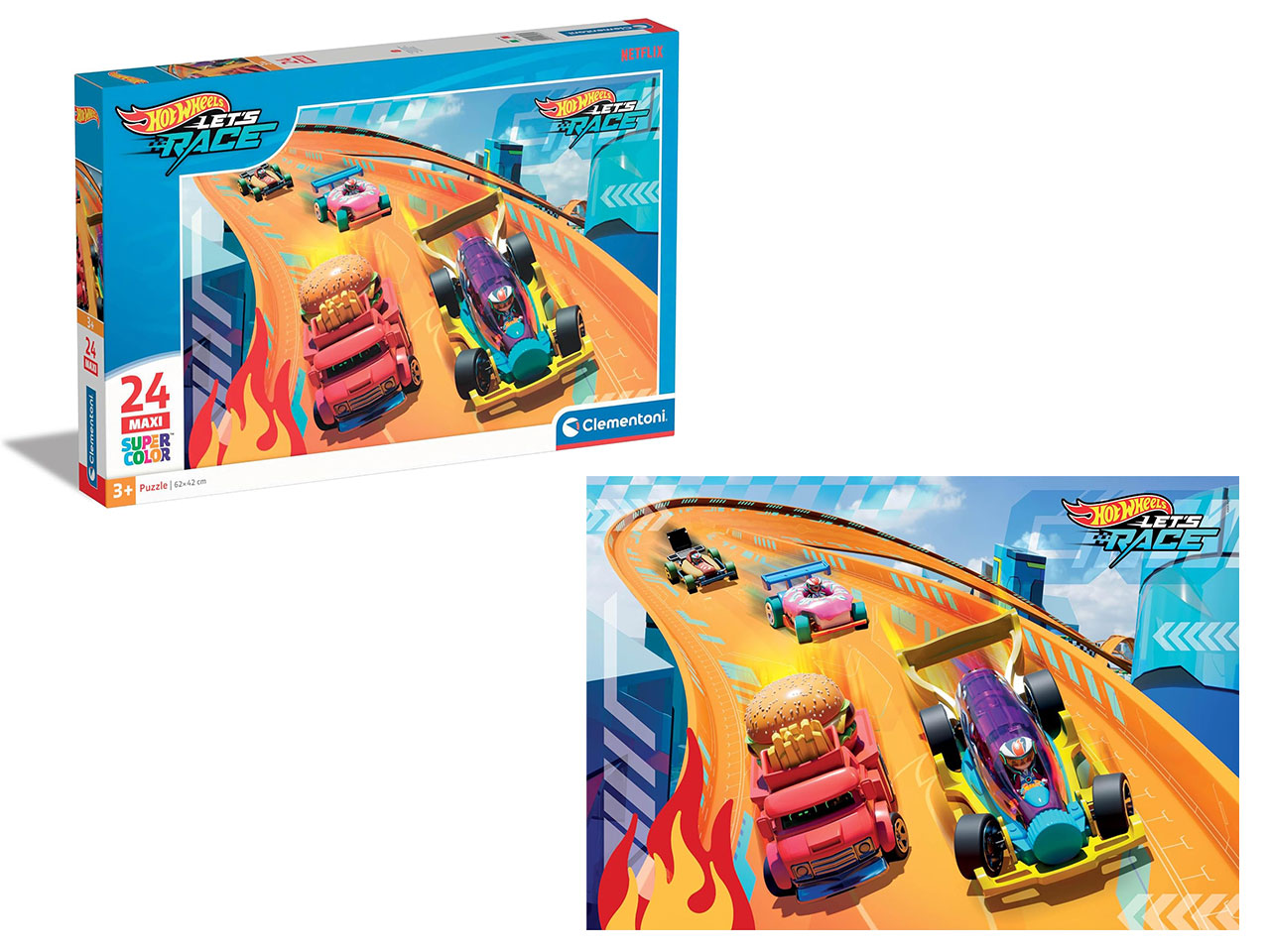 PUZZLE 24 PEZZI MAXI HOTWHEELS 28523.5