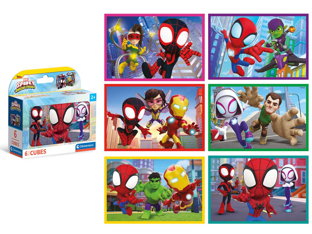 SPIDEY PUZZLE CUBI 6PZ 40661
