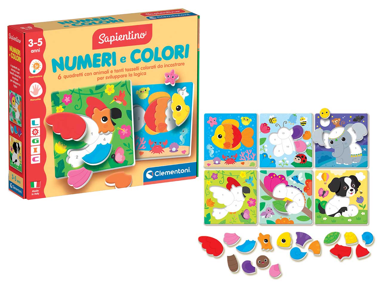 SAPIENTINO LOGIC NUMERI E COLORI 16871 SAPIENTINO LOGIC NUMERI E COLORI 16871