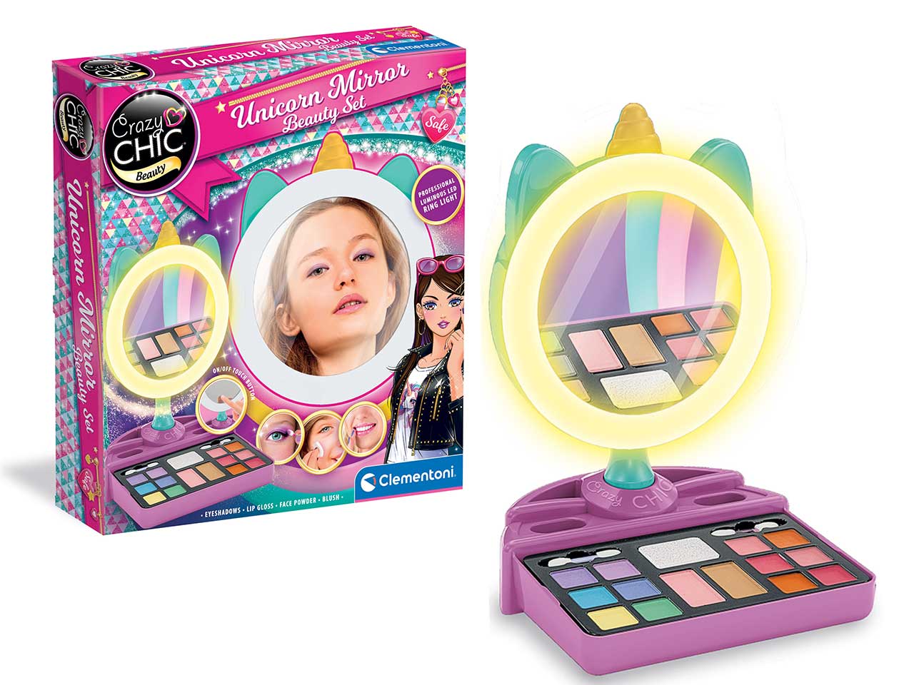 CRAZY CHIC UNICORN MIRROR BEAUTY SET 18855.0