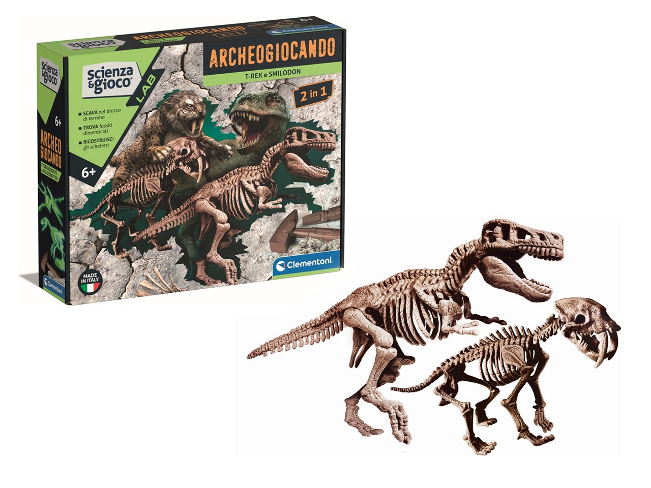 ARCHEOGIOCANDO T-REX E SMIL.2IN1 19394