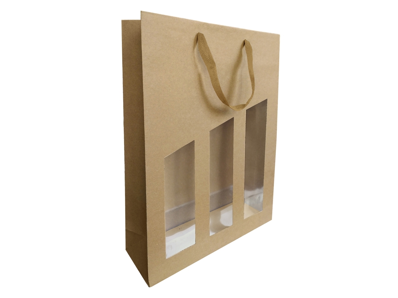 BORSA DI CARTA PER 3 BOTTIGLIE 10PZ 38A3938
