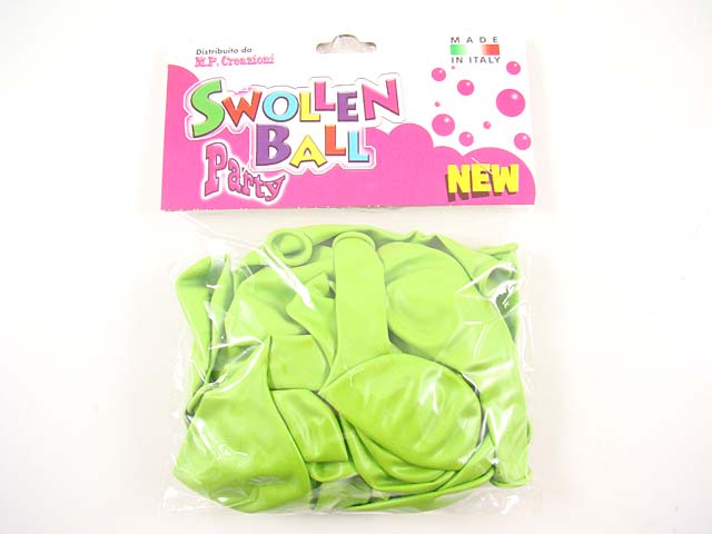 PALLONCINI GOMMA 25pz VERDE A. 888