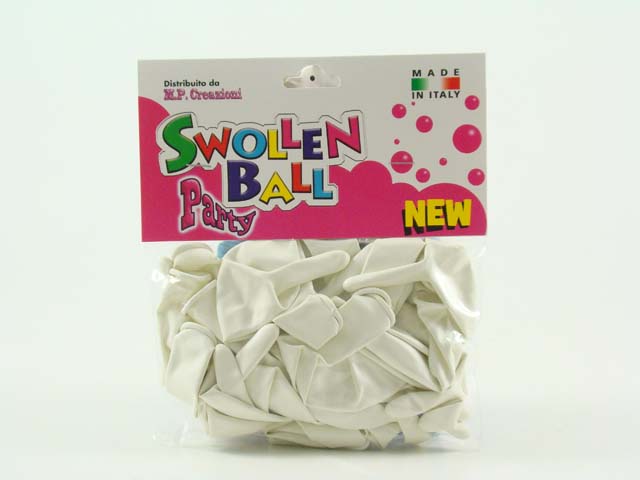 PALLONCINI GOMMA 20pz BIANCO 1028