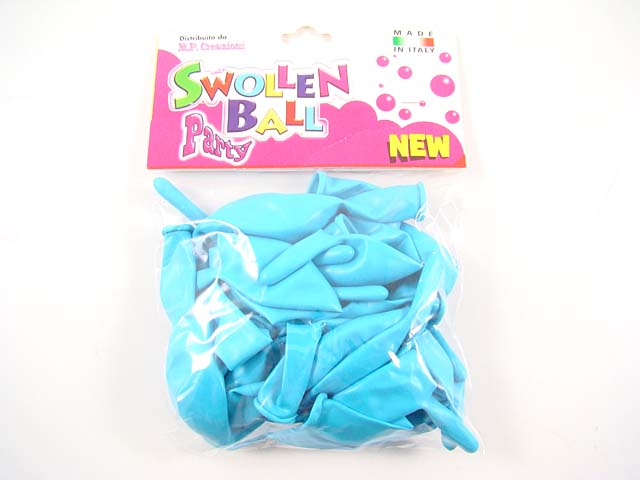 PALLONCINI GOMMA 20pz CELESTE 1030