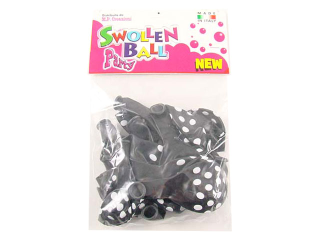 PALLONCINI GOMMA POIS 20pz NERO 903