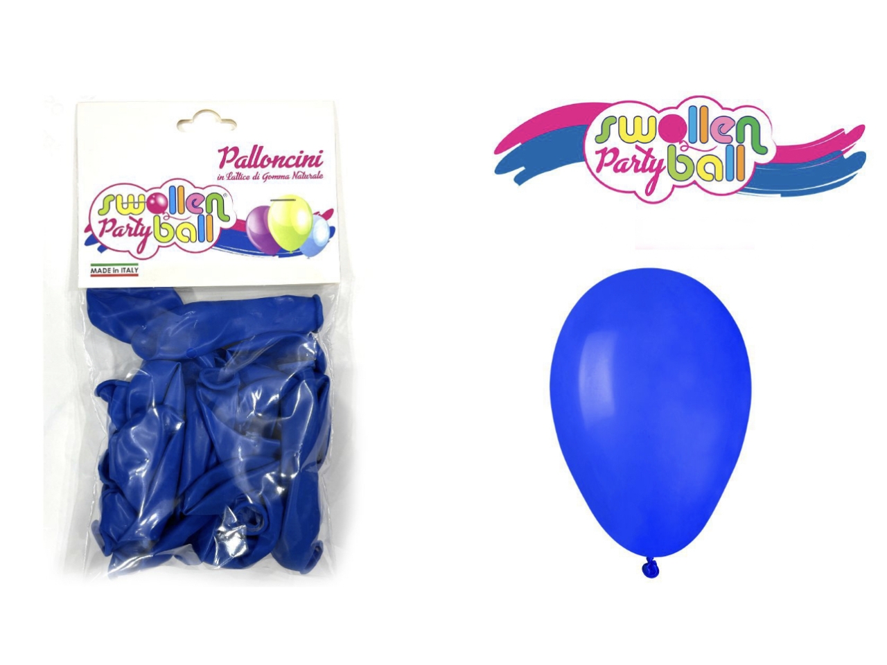 PALLONCINI GOMMA 40 PEZZI BLU