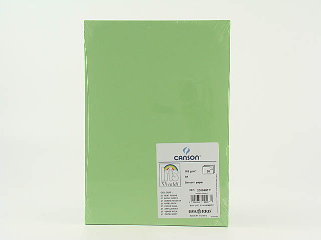 FOGLI VIVALDI A4 185G VERDE MELA COL.27
