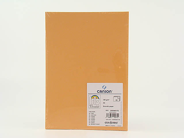 FOGLI VIVALDI A4 185G CUOIO 50PZ COL.32
